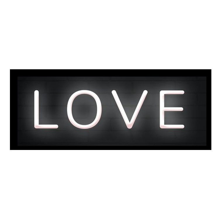 تابلو ال ای دی مدل نئون طرح love